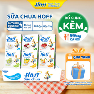 Thùng Sữa Chua trẻ em HOFF Mix vị ăn dặm cho bé từ 6 tháng- 12 Lốc (48 hộp x 55gr)
