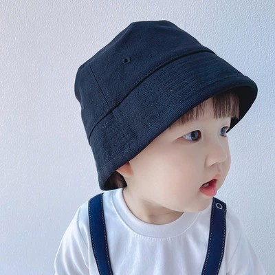 Mũ bucket trơn cho bé vải kaki đứng form cho bé từ 2-6 tuổi