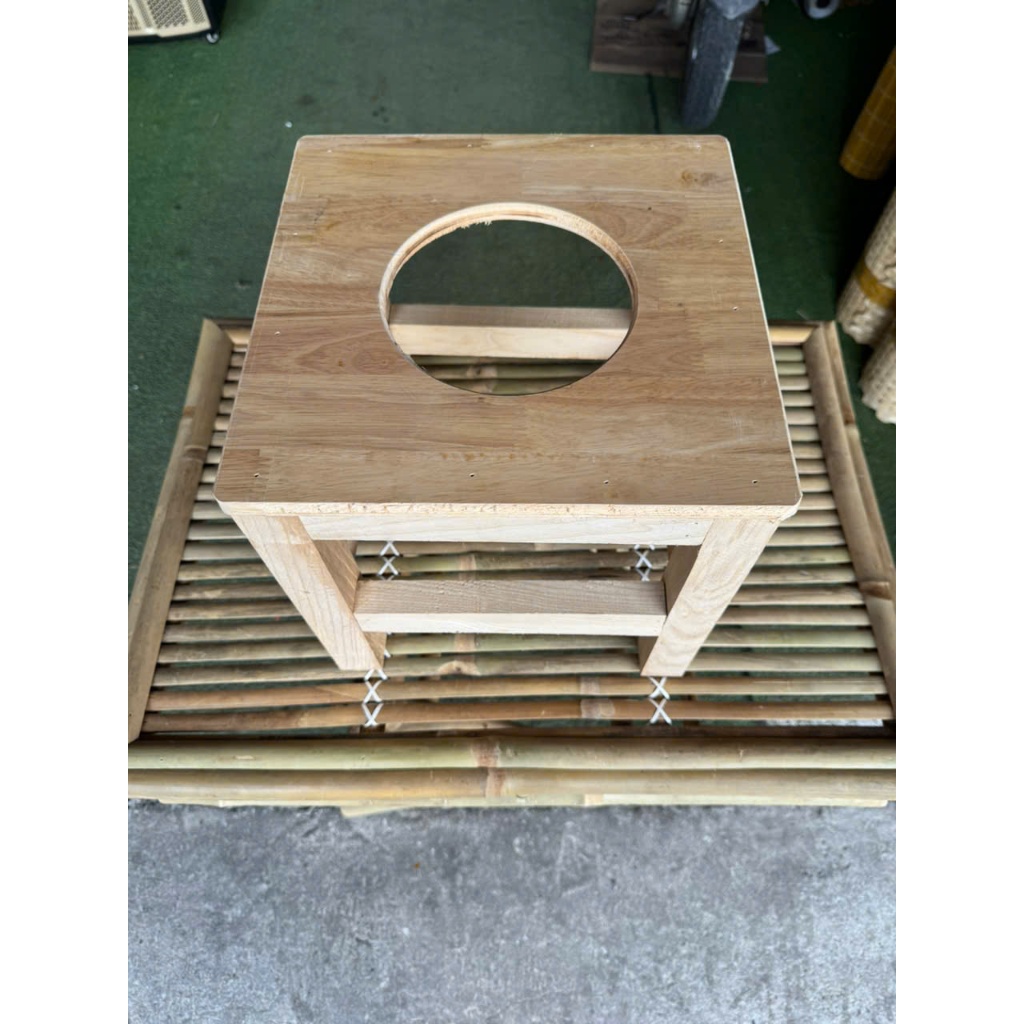 ( Giá bao Tốt ) Ghế xông vùng kín bằng Tre - Gỗ  cho chị em sau sinh - xông phụ khoa