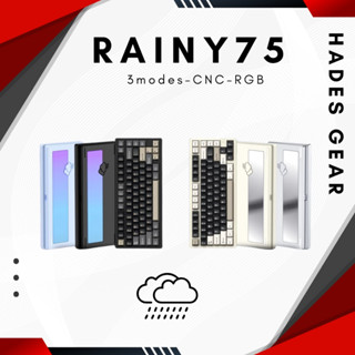  Bàn phím cơ không dây WOBKEY Rainy75 PRO Nhôm HMX   JWK có âm thanh cao cấp 