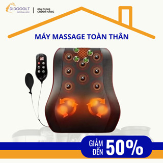 Gối Massage cổ vai gáy - Máy massage hồng ngoại 16 bi, 20 bi cao cấp hỗ trợ mát xa toàn thân - didooglt