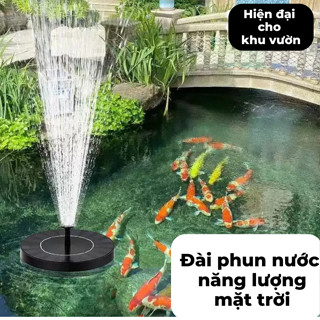  Đài Phun Nước Năng Lượng Mặt Trời Tự Động Cho Hồ Cá Koi Không Cần Dùng Điện Nago 