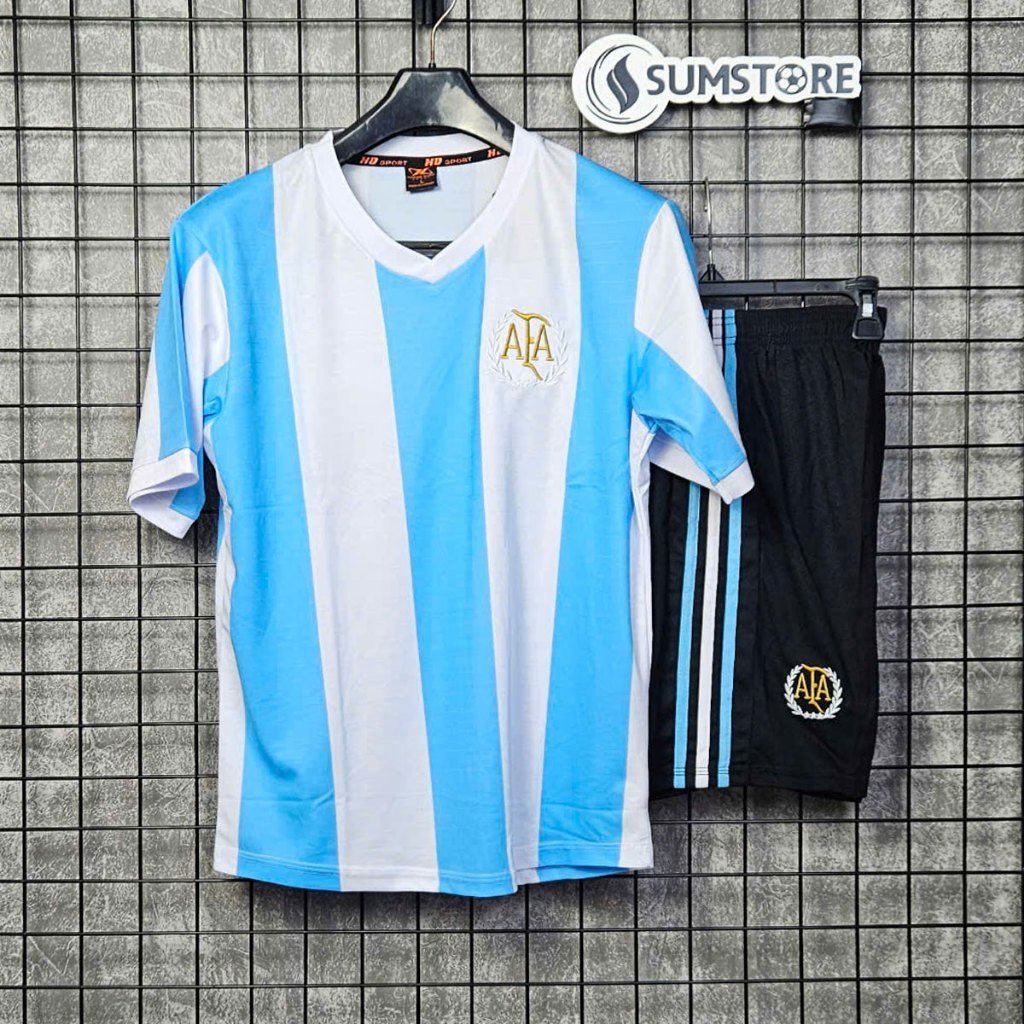 Bộ Áo Thể Thao Đá Banh Quốc Gia Argentina Sân Nhà 2025