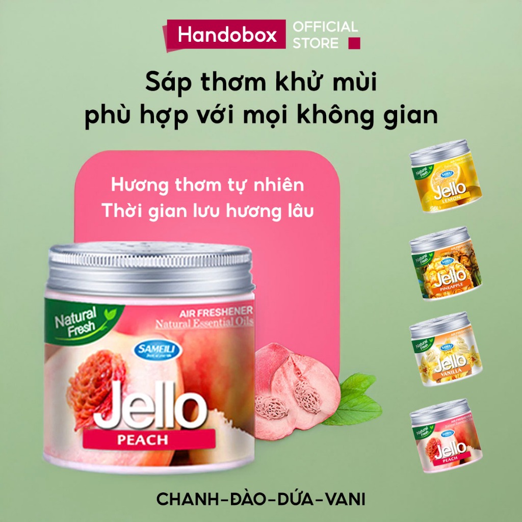 Sáp Thơm Khử Mùi Phòng 220g Handobox Lọ Toả Hương Thơm Dịu Nhẹ Dùng Cho Ô Tô Tủ Quần Áo Nhà Vệ Sinh