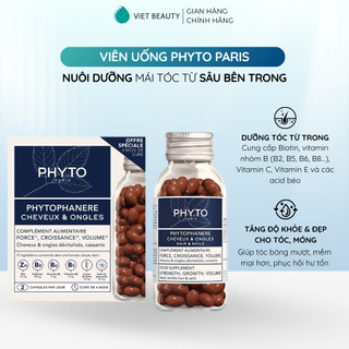  Viên uống PHYTO Phanere hỗ trợ mọc tóc dưỡng móng - hộp 120 viên 