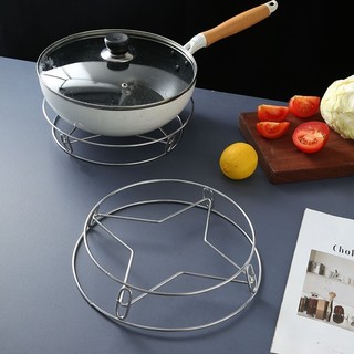  Giá Kê Inox Hình Ngôi Sao Đa Năng - Hấp Bánh Bao Há Cảo Kê Nồi Chảo Chống Nóng 