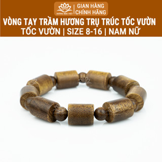 Vòng tay trầm hương Trụ trúc Tóc vườn Xưởng Mộc Việt size 8/10/12/14/16mm mang bình an may mắn