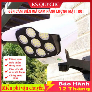 Đèn Led Giả Camera Năng Lượng Mặt Trời Giả Camera Chống Trộm- Chống Nước -Có Điều Khiển Cảm Biến