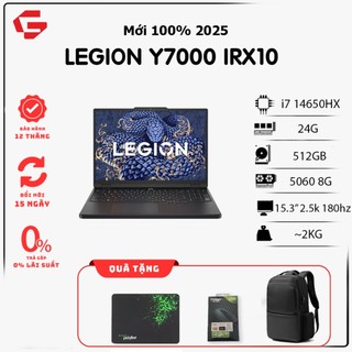  Lenovo Legion Y7000  Core i7-14650HX 24GB 512GB RTX 5060 8GB 15.3'' 2.5K+ 180Hz  Laptop gaming 