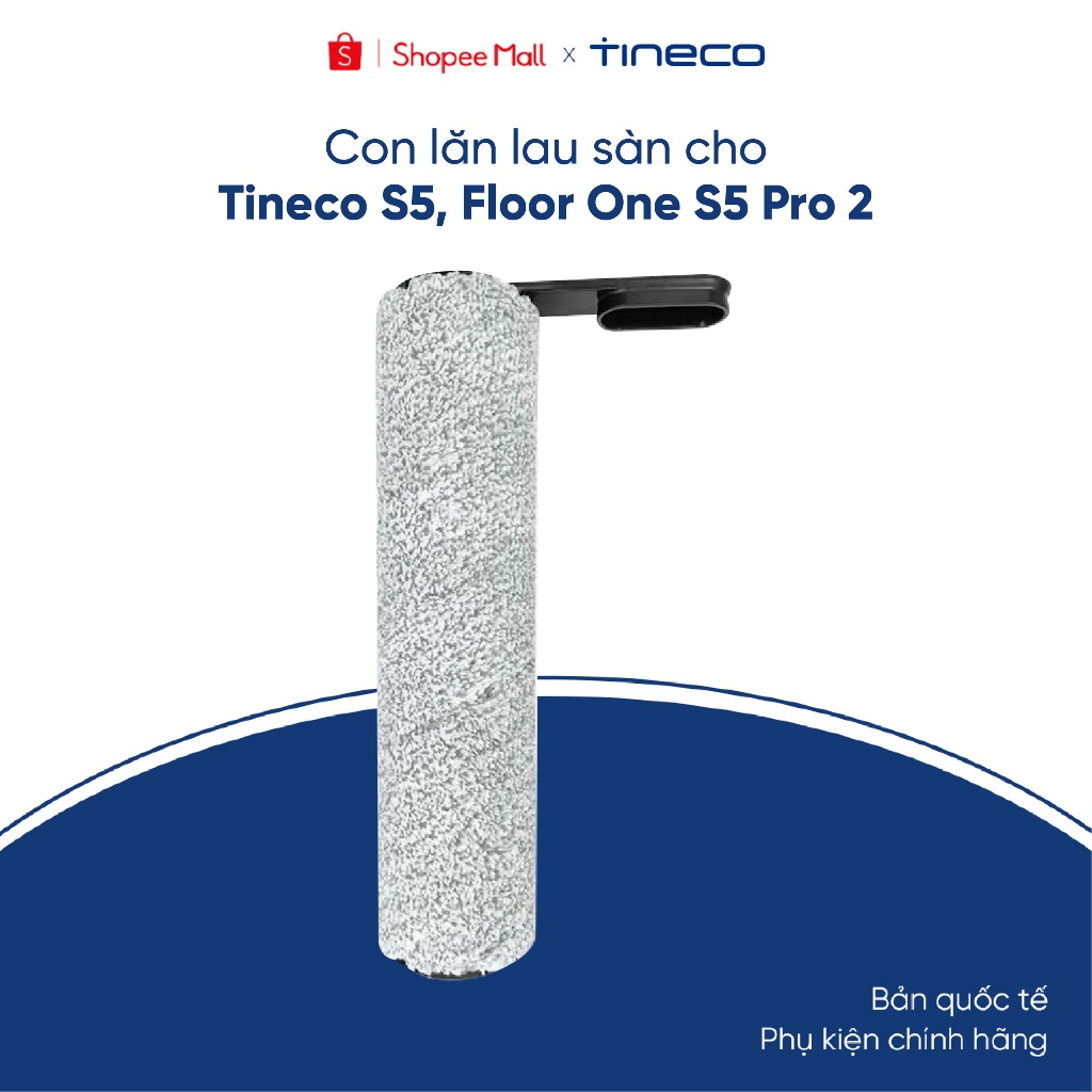 Con lăn lau sàn cho máy hút bụi lau sàn Tineco Floor One S5, Floor One S5 Pro 2 - 9FWBR100000 (Dùng cho Bản Quốc Tế)