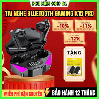 Tai nghe X15 / G11 Pro Wireless BT 5.3 Tai nghe chơi game không dây có độ trễ thấp Tai nghe di động nhẹ chất lượng cao
