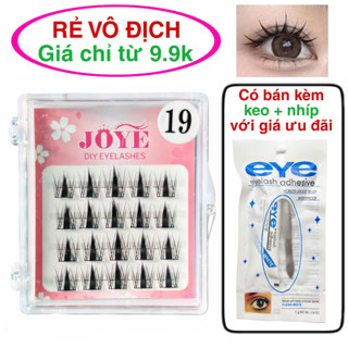 [hộp mini]  Lông mi giả JOYE tách sợi từng cụm, chùm (bụi) với nhiều mẫu HOT, hợp trend