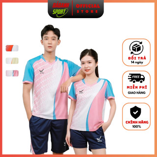  Bộ Quần Áo Bóng Chuyền Nam Nữ Wika Pazio Chính Hãng Áo Thể Thao Pickleball Bóng Bàn Cầu Lông Vải Polyester Co Giãn Tốt 