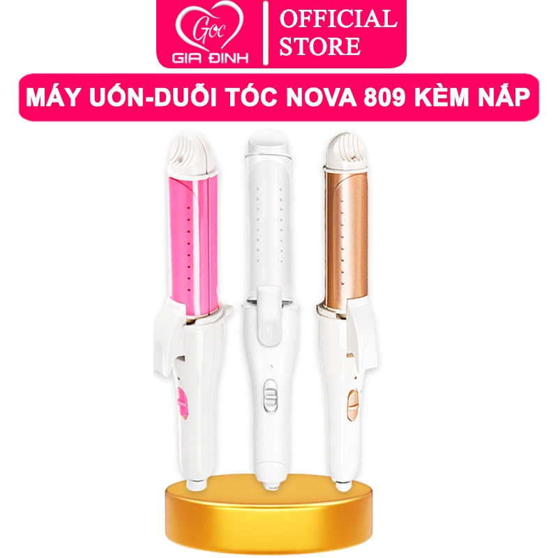 Máy làm tóc uốn tóc duỗi tóc Nova 809 kèm nắp