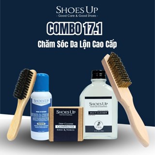  Combo 17 Chăm Sóc Vệ Sinh Giày Da Lộn Shoes Up Cao Cấp - Giữ Màu Làm Sạch Sâu và bền màu 