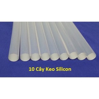 [KEO NHỎ] COMBO 10 Cây Keo Nến Silicon LOẠI NHỎ Kích thước 7 x 270mm, Sử dụng cho Súng Bắn Keo LOẠI NHỎ công suất 20W