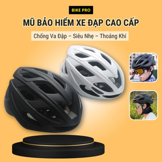 Mũ Bảo Hiểm Xe Đạp Cao Cấp 220g Siêu Nhẹ Thoáng Mát, Nón Bảo Hiểm Xe Đạp Chống Sốc An Toàn Khi Đạp Xe