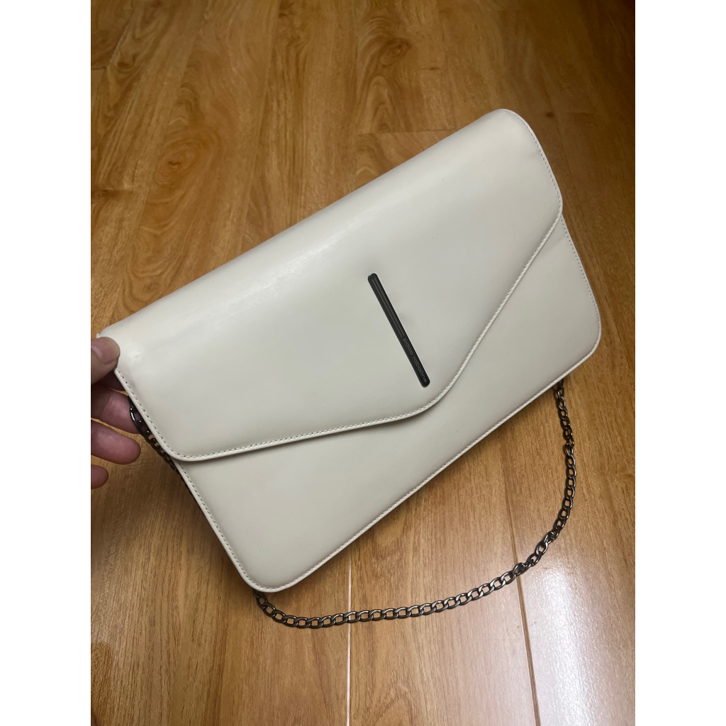 [2hand] Túi nữ phom hộp 28x17x7 da thật phủ bóng 2hand