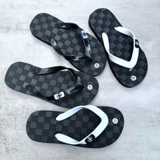  Dép Tông Nam,Dép Xỏ Ngón,Dép Kẹp Lào đế cao su cứng chống trượt,chống thấm Mặt Caro Vuông 