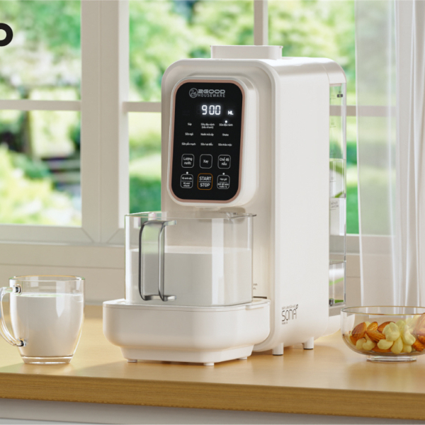 [HÀNG CHÍNH HÃNG] Sữa hạt 2GOOD SONA i8 (Tự động vệ sinh)- cốc đựng thuỷ tinh