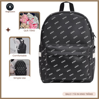 Balo Da Chống Nước Balo King 2-Màu Đen02