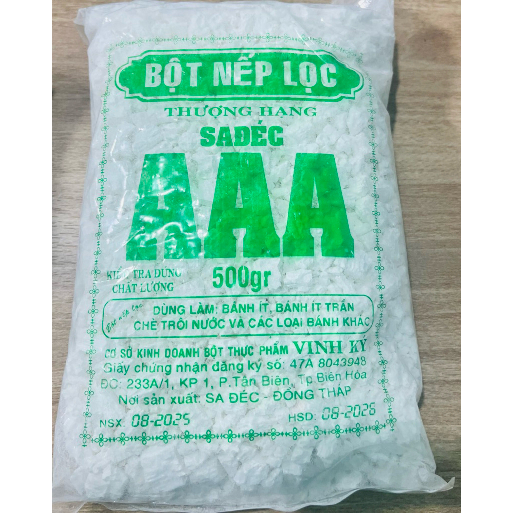 Bột nếp lọc, bột nếp gói sadec AAA 500gr