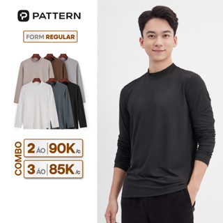 Áo dài tay giữ nhiệt cao cổ form regular fit 7 màu PATTERN PA036