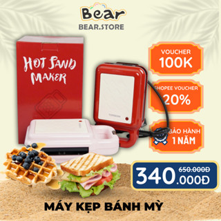 Máy Kẹp Bánh Mì Torsom/Yidpu, Máy Nướng Bánh Máy Làm Bánh Waffle Cho Bé