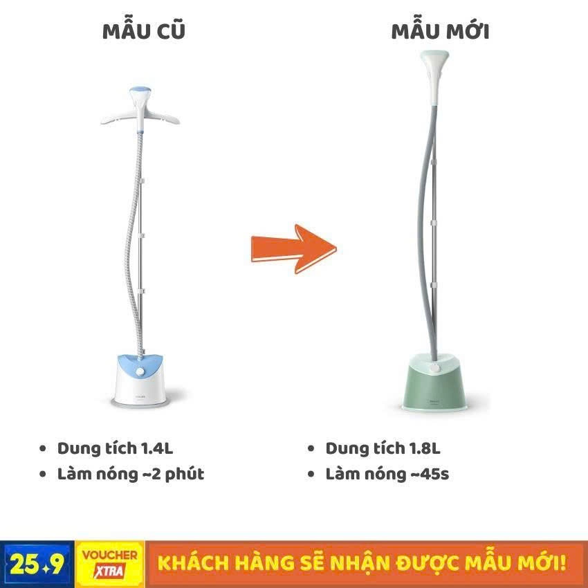 Bàn ủi hơi nước đứng Philips GC482 - Mẫu Mới Thay Thế Bàn Ủi Hơi Nước Đứng STE1010 1600W