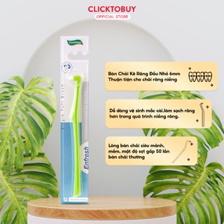 Bàn Chải Kẽ Răng Đầu Nhỏ Coral Orthodontic Vệ Sinh Mắc Cài