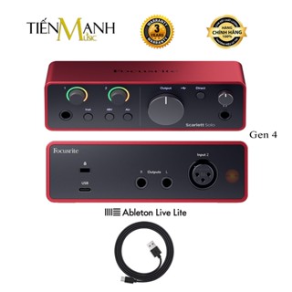   Chính Hãng BH 3 Năm  Focusrite Solo Gen 4 Sound Card Âm Thanh Scarlett - Focus USB Soundcard Audio Interface Gen4 