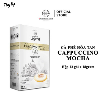 Cà Phê Cappuccino Mocha Trung Nguyên Coffee 12 Gói x 18g - Hương Mocha Đậm Đà Dễ Uống