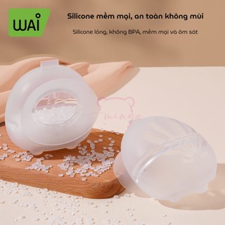Cốc hứng sữa Wai rảnh tay, Phễu hứng sữa silicone cho Mẹ Mingo Chống Tràn tiện lợi Mềm mại an toàn