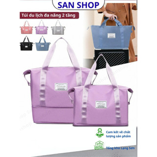Túi Xách Du Lịch Cỡ Lớn 2 Tầng Boxelo Chống Nước Gấp Gọn Nam Nữ Đựng Quần Áo Mỹ Phẩm – San Shop
