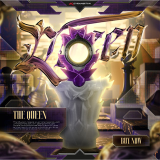   ROK  Keyrambit Quân Hậu – QUEEN!! – In 3D Chất Lượng Cao - Phân Loại Lõi Trắng  Đen – Tặng Kèm Đế Quân Cờ 