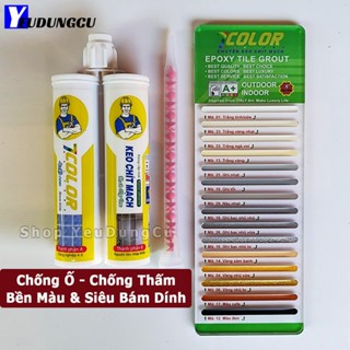 Keo chà ron Epoxy 2 thành phần cao cấp 7COLOR màu – Chống thấm, chít mạch gạch cho sàn nhà & nhà tắm