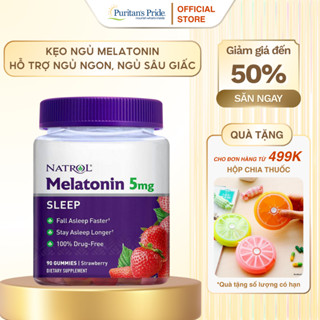 Kẹo ngủ Melatonin Natrol Gummies 10mg hỗ trợ giấc ngủ ngon, không gây uể oải vào ngày hôm sau
