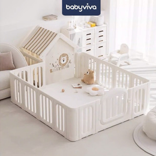 Quây cũi nhựa cho bé babyviva dòng luxury chất liệu nhựa nguyên sinh cao cấp