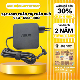 Sạc Asus Vuông Zin 45W_65W_90W - Sạc Laptop Asus Chân To/Nhỏ, Cục Sạc Asus VivoBook, ZenBook BẢO HÀNH 24 THÁNG