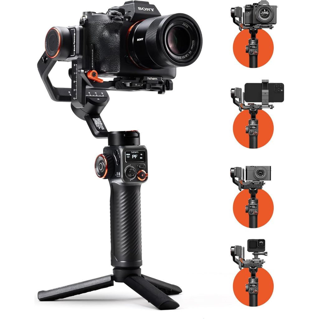 Hohem iSteady MT2 – Gimbal chống rung cho máy ảnh, gimbal 3 trục nâng cấp, tương thích với máy ảnh m