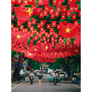 Cờ dây sao, cờ dây sao đảng trang trí tết, lễ hội, sự kiện (giá tốt)