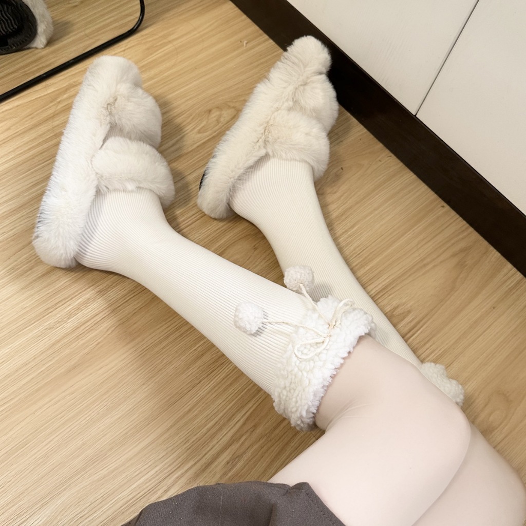 Tất vớ lót lông cừu dày dặn giả bốt giữ ấm mùa đông dành cho nữ BL31 | BigBuy360 - bigbuy360.vn