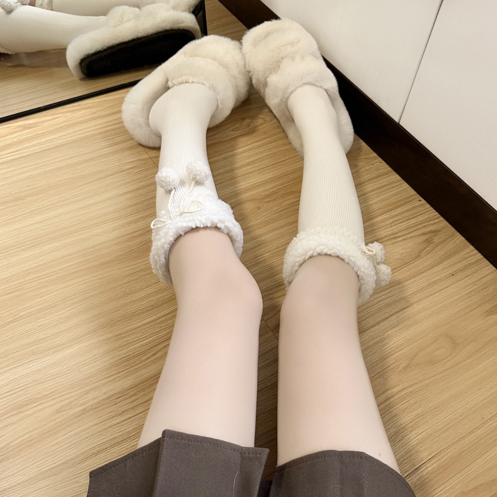 Tất vớ lót lông cừu dày dặn giả bốt giữ ấm mùa đông dành cho nữ BL31 | BigBuy360 - bigbuy360.vn