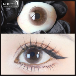 [new] Lens mắt FB-284 Brown màu nâu loang trong trẻo tự nhiên, không viền, size nhỏ - LUNA EYES