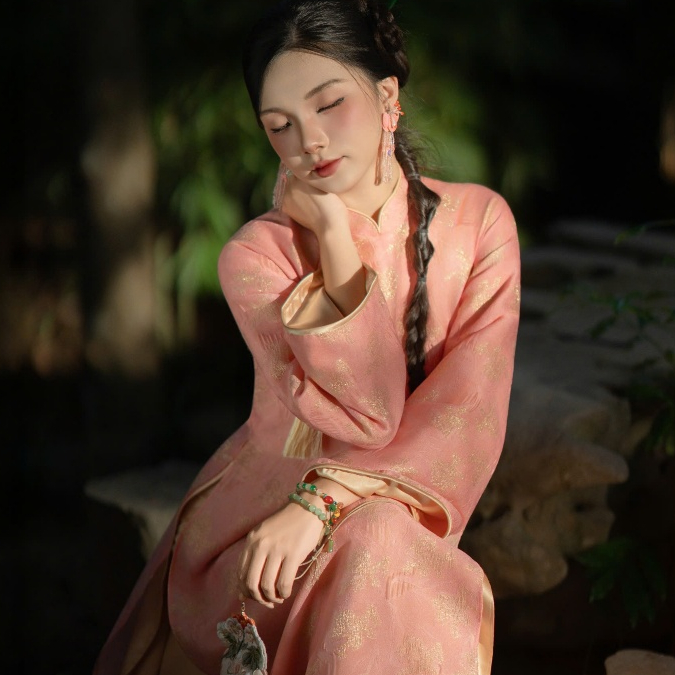 Áo Dài Hồng Vân  - EDINI - A1696