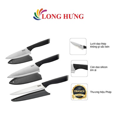 Bộ dao Tefal Comfort dao làm bếp/dao thái thịt/dao gọt trái cây - Hàng chính hãng