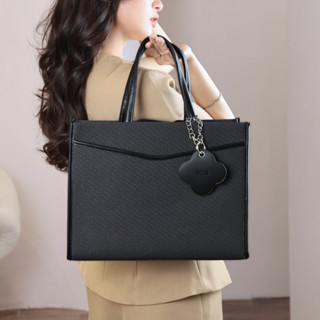 Túi xách công sở (3 MÀU - Ngăn Lap Riêng) tote da size to vừa lap 14inch, A4 đi làm SORA Limi Bags