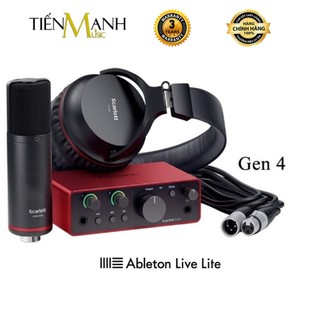   Chính Hãng Bảo Hành 3 Năm  Full Bộ SoundCard Focusrite Solo Studio Gen 4 - Sound Card Scarlett Thu Âm Focus USB Gen 4 