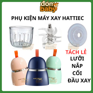 Cối thủy tinh 8 lưỡi, dao 8 lưỡi, nhiều phụ kiện máy xay Hattiecs 8 lưỡi xay thức ăn dặm