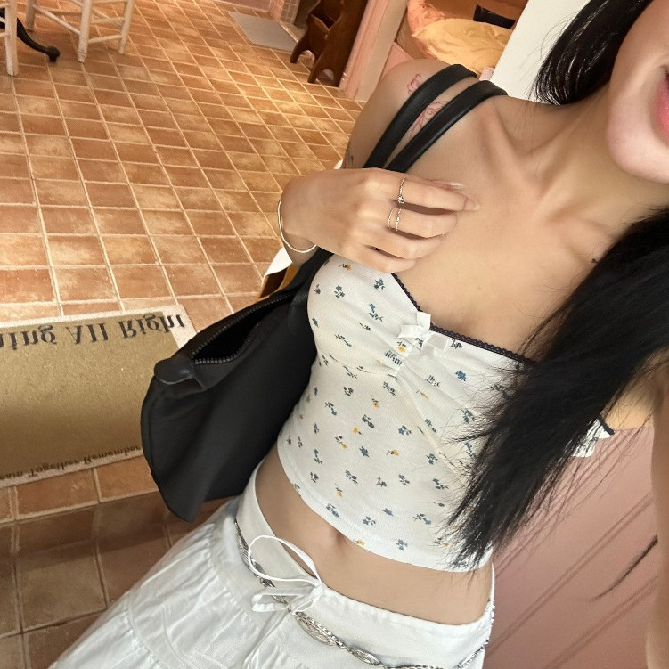 Áo Ống Tube Quyến Rũ Pepper Clothing Áo Ống Cotton Nữ Viền Ren Đính Nơ Nhiều Màu Ngọt Ngào Dễ Thương